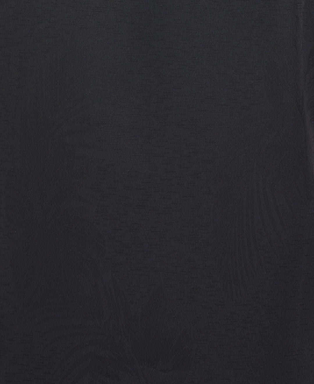 Two-Tone One Pocket Floral Print Shirt (Jet Black) 