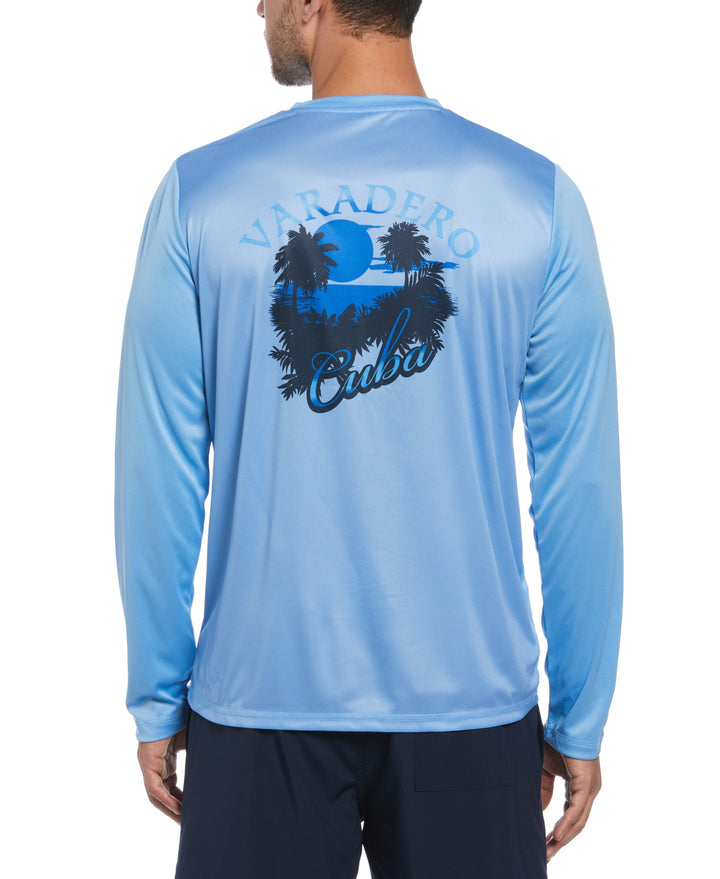 Varadero Cuba Print Sun Protection Shirt (Little Boy Blue) 