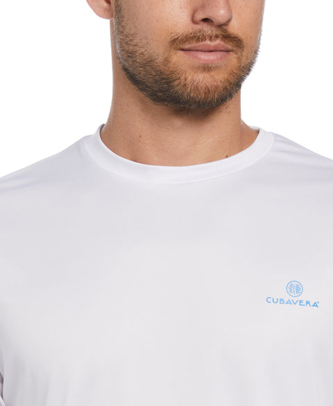 Varadero Cuba Print Sun Protection Shirt (Brilliant White) 
