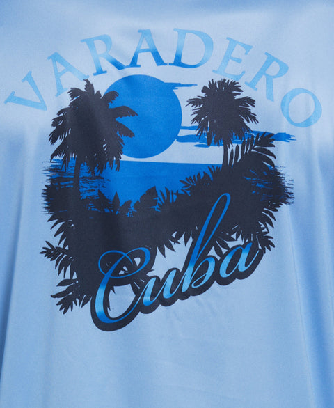Varadero Cuba Print Sun Protection Shirt (Little Boy Blue) 