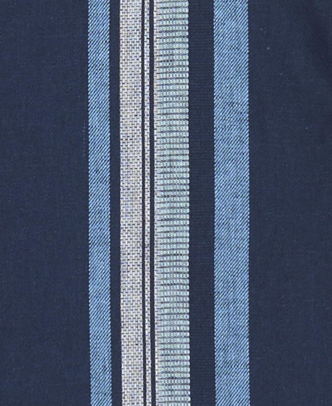 Linen Blend Dobby Panel Shirt (Pageant Blue) 