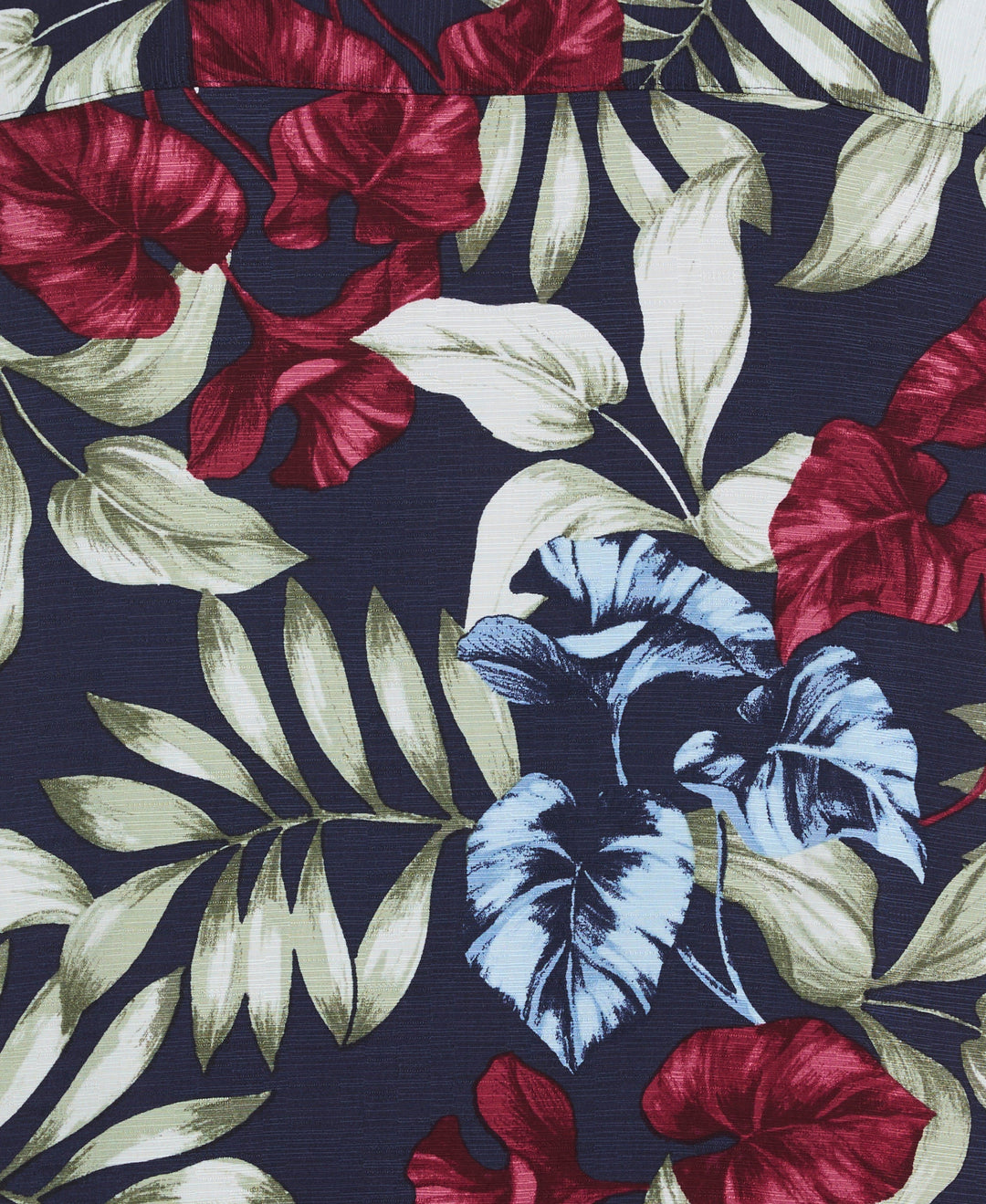 Viscose Texture Floral Print Shirt (Dress Blues) 