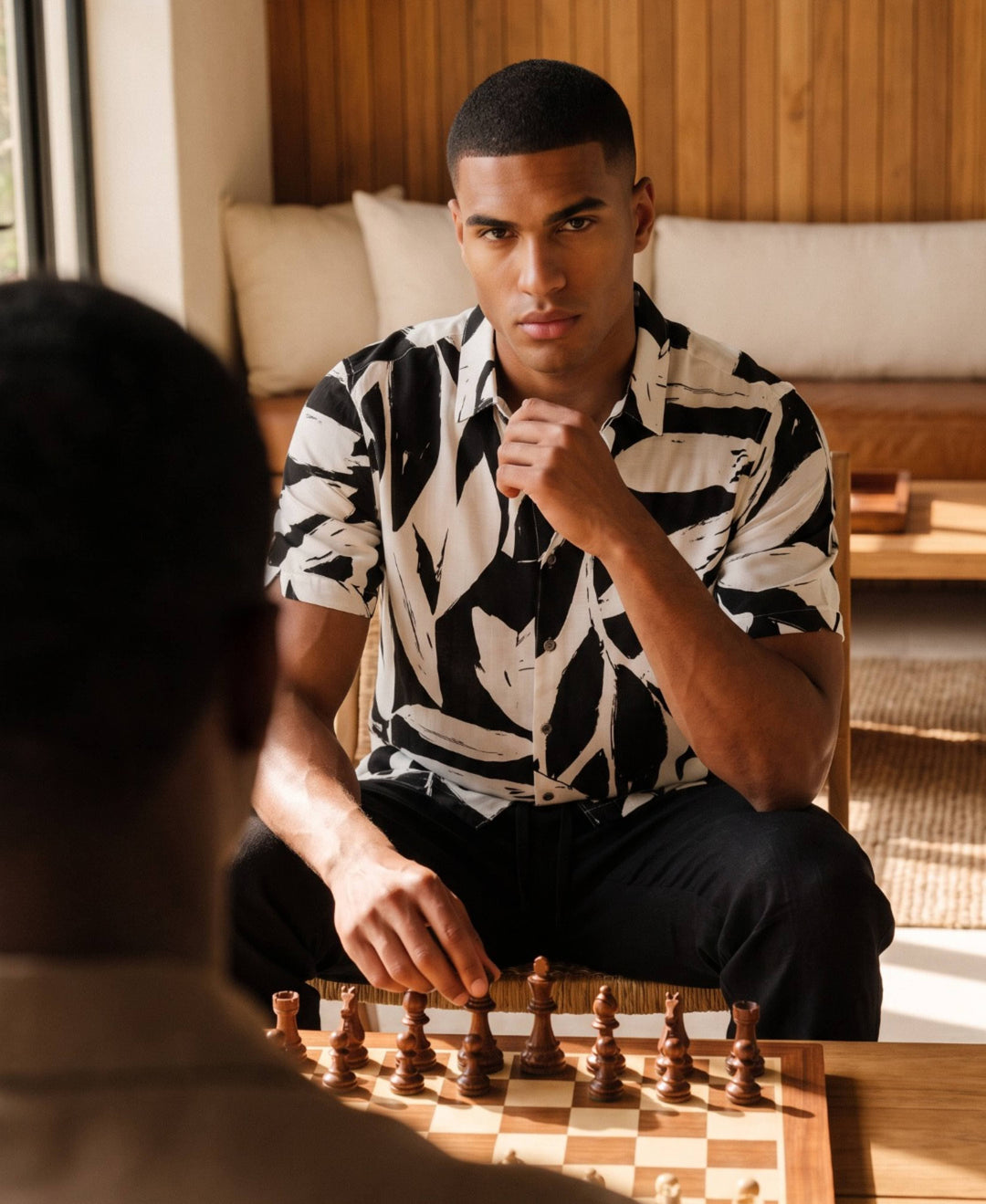 Viscose Tropical Print Shirt-Casual Shirts-Cubavera