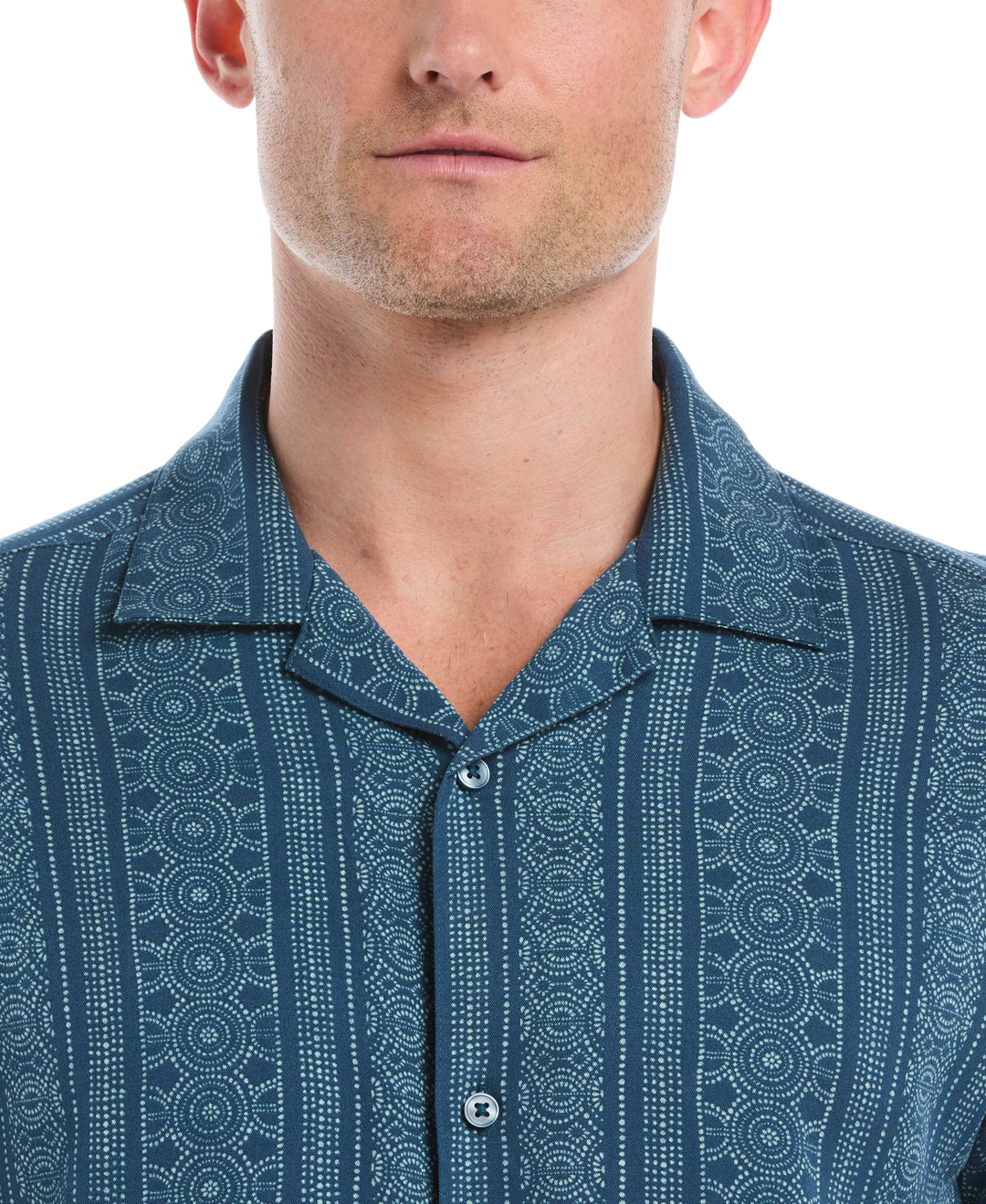 Viscose Twill Print Shirt (Deep Dive) 