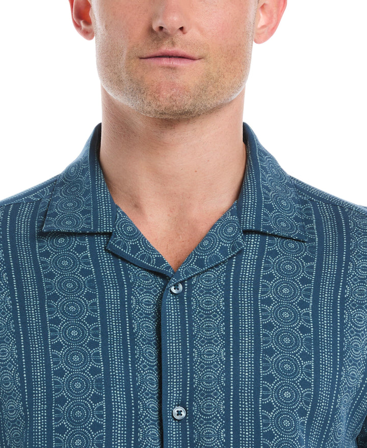 Viscose Twill Print Shirt (Deep Dive) 