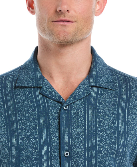 Viscose Twill Print Shirt (Deep Dive) 