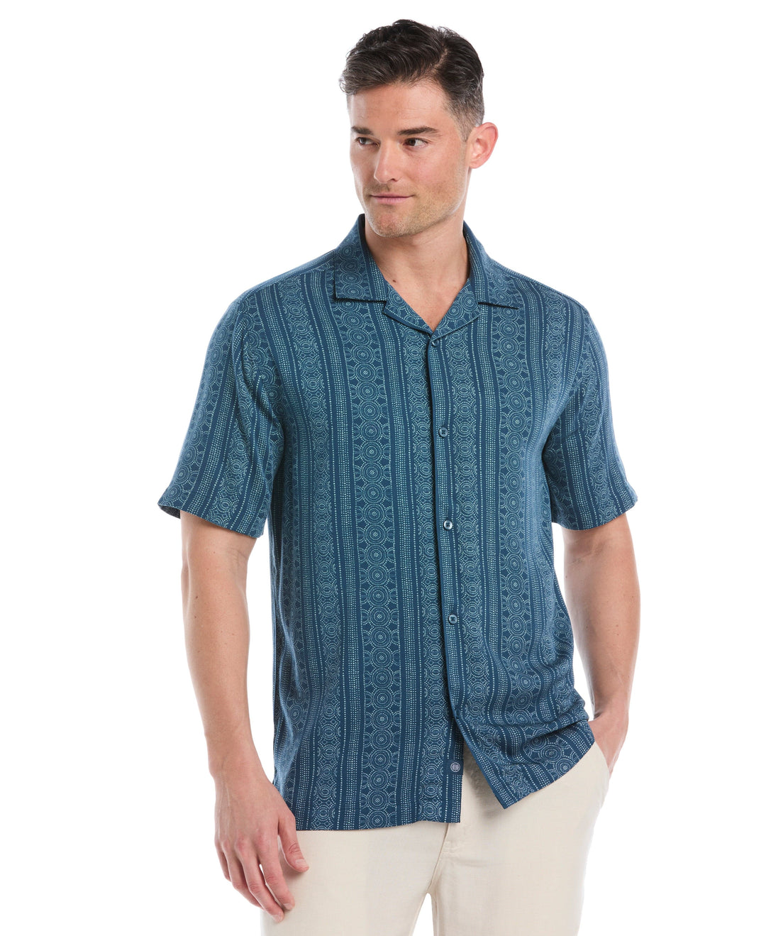 Viscose Twill Print Shirt (Deep Dive) 