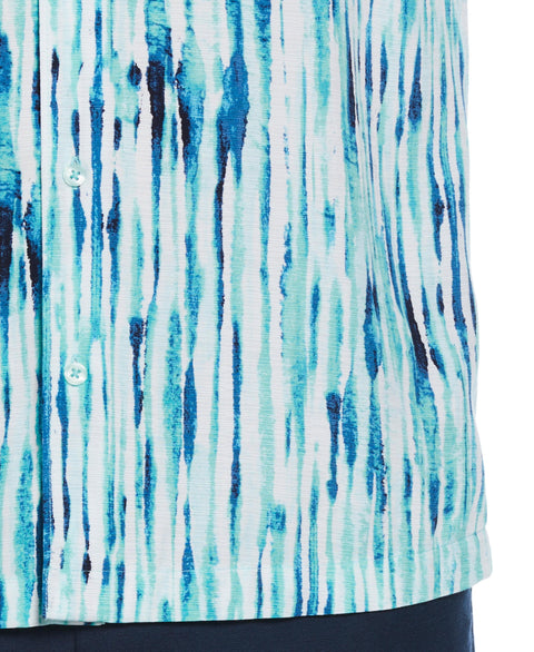 Watercolor Stripe Print Shirt (Bayou) 
