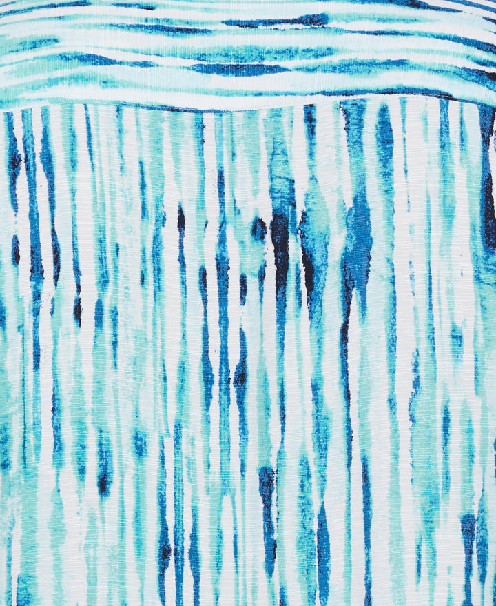 Watercolor Stripe Print Shirt (Bayou) 