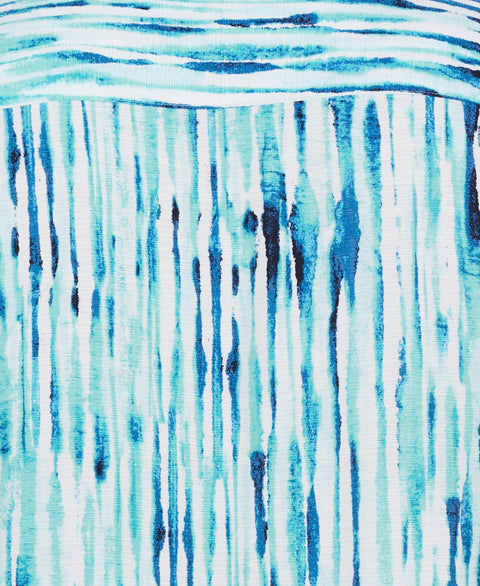 Watercolor Stripe Print Shirt (Bayou) 