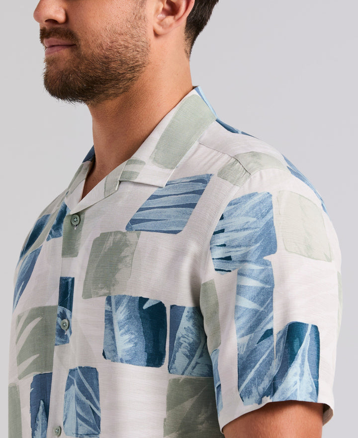 WATER COLOR TROPICAL SHIRT (Green Milieu) 
