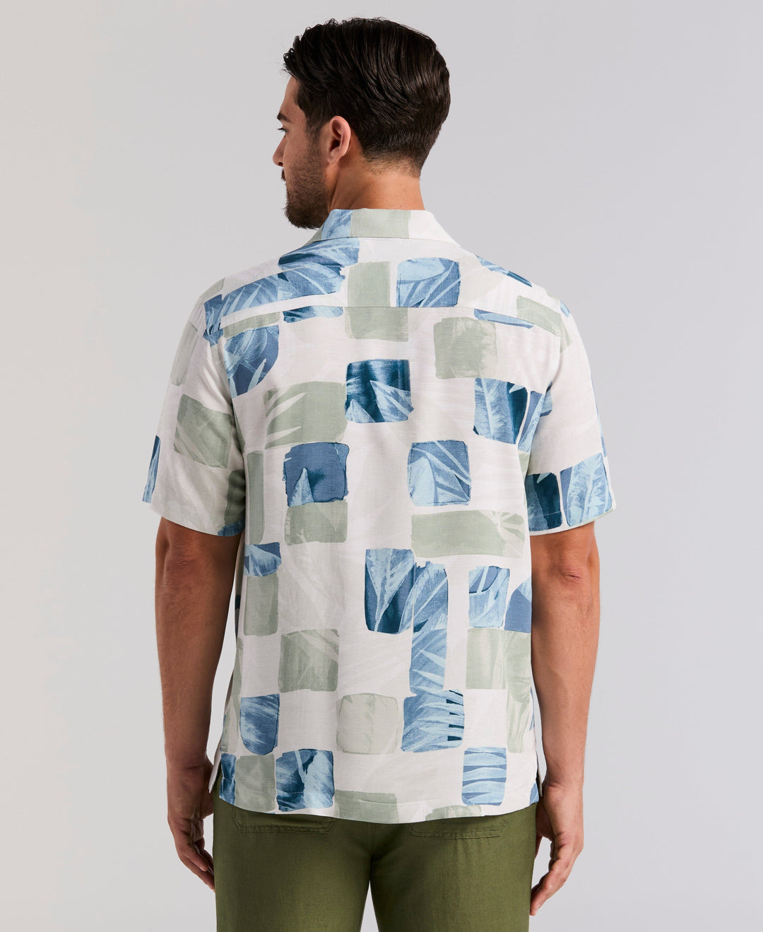 WATER COLOR TROPICAL SHIRT (Green Milieu) 