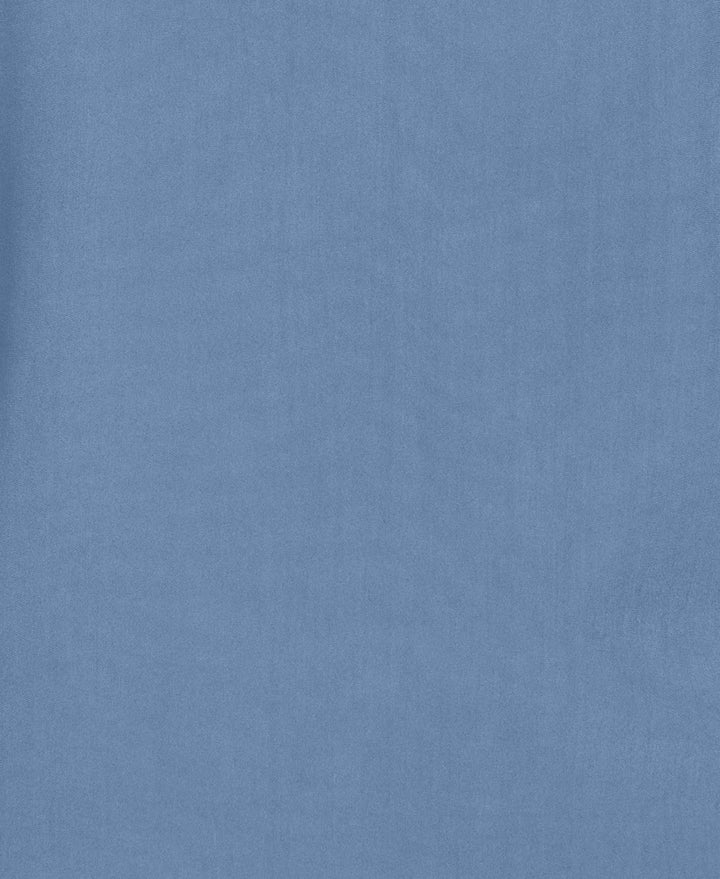 Wide Embroidered Panel Shirt (Aegean Blue) 