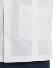 Linen Blend 4-Pocket Guayabera Shirt (Egret) 