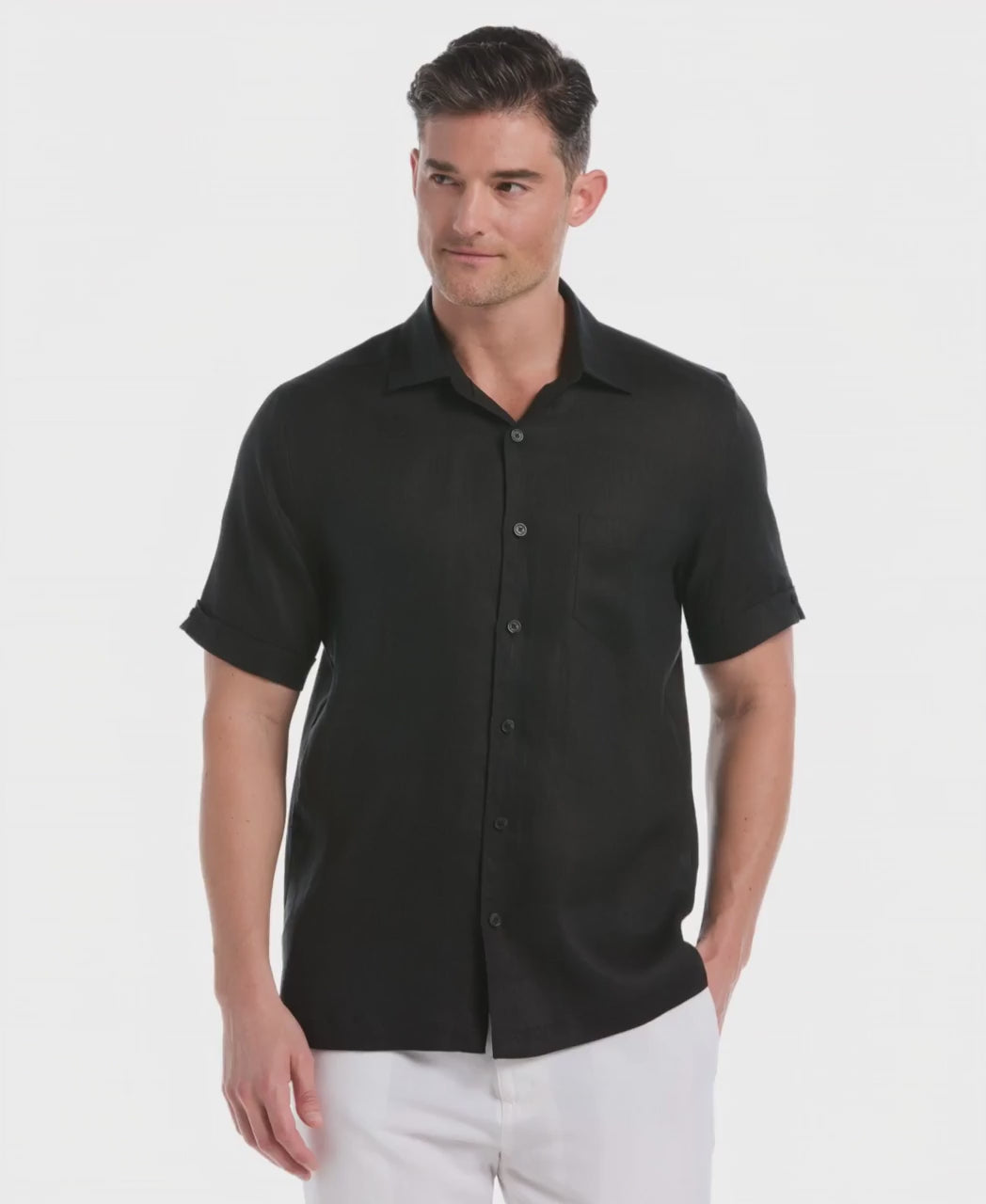 Classic Solid Linen Shirt