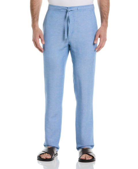 Linen Blend Core Drawstring Pant (Ashleigh Blue) 