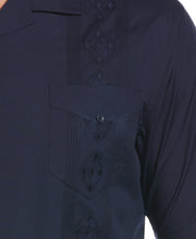 Camp Collar Embroidered Guayabera-Guayaberas-Cubavera