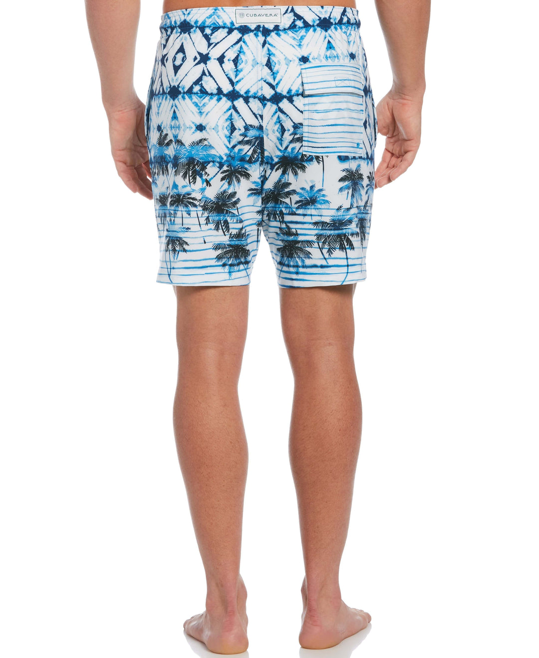 Beach Sunset Print Swim Short-Shorts-Cubavera