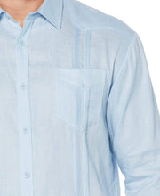 Big & Tall 100% Linen Long Sleeve 4 Pocket Guayabera