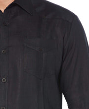 Big & Tall 100% Linen Long Sleeve 4 Pocket Guayabera