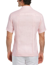 100% Linen Short Sleeve 4 Pocket Guayabera (Pink Dogwood) 