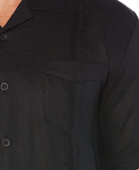 Big & Tall 100% Linen Short Sleeve 4 Pocket Guayabera