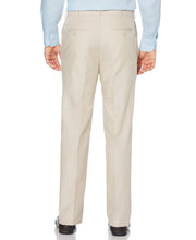 Big & Tall Cotton Linen Herringbone Flat Front Pant