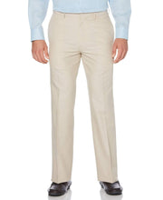 Big & Tall Cotton Linen Herringbone Flat Front Pant Natural Linen / 50 / 32