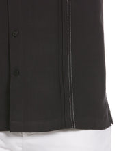 Big & Tall Embroidered Double Tuck Shirt (Jet Black) 