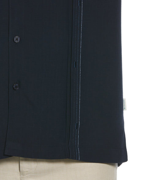 Big & Tall Embroidered Double Tuck Shirt (Navy Blazer) 