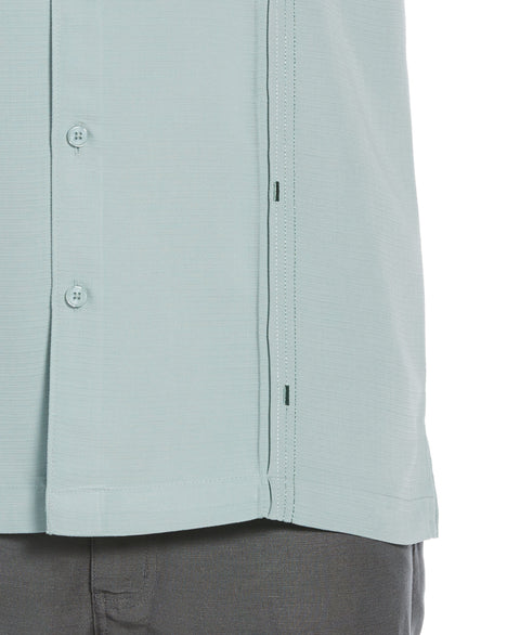 Big & Tall Embroidered Double Tuck Shirt (Gray Mist) 