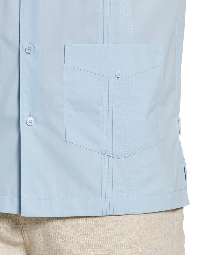 Four Pocket Guayabera Shirt (Cerulean) 