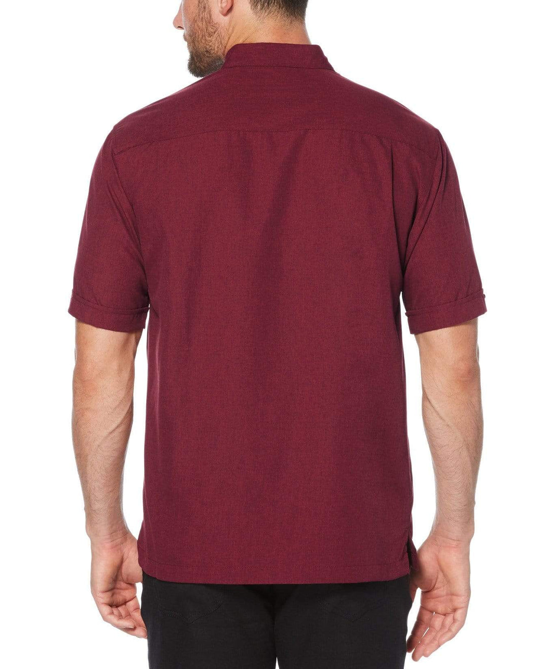 Big & Tall Embroidered Panel Chambray Shirt