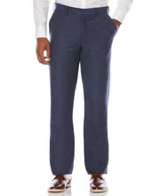 Big & Tall Linen Blend Flat Front Pant-Pants-Dress Blues-54-32-Cubavera