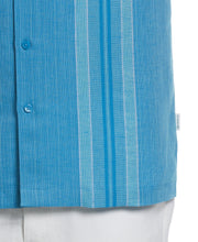 Big & Tall Linen Blend Yarn Dye Panel Shirt-Casual Shirts-Cubavera