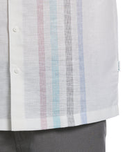 Big & Tall Linen Blend Yarn Dye Panel Shirt-Casual Shirts-Cubavera