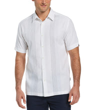 Ombre Embroidered Stripe Shirt-Casual Shirts-Brilliant White-5X-Cubavera