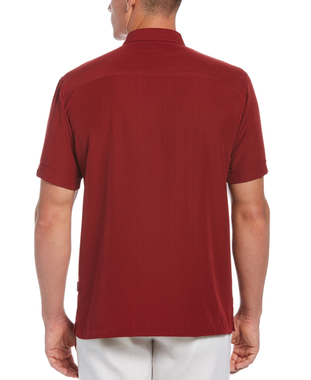 Ombre Embroidered Stripe Shirt-Casual Shirts-Cubavera
