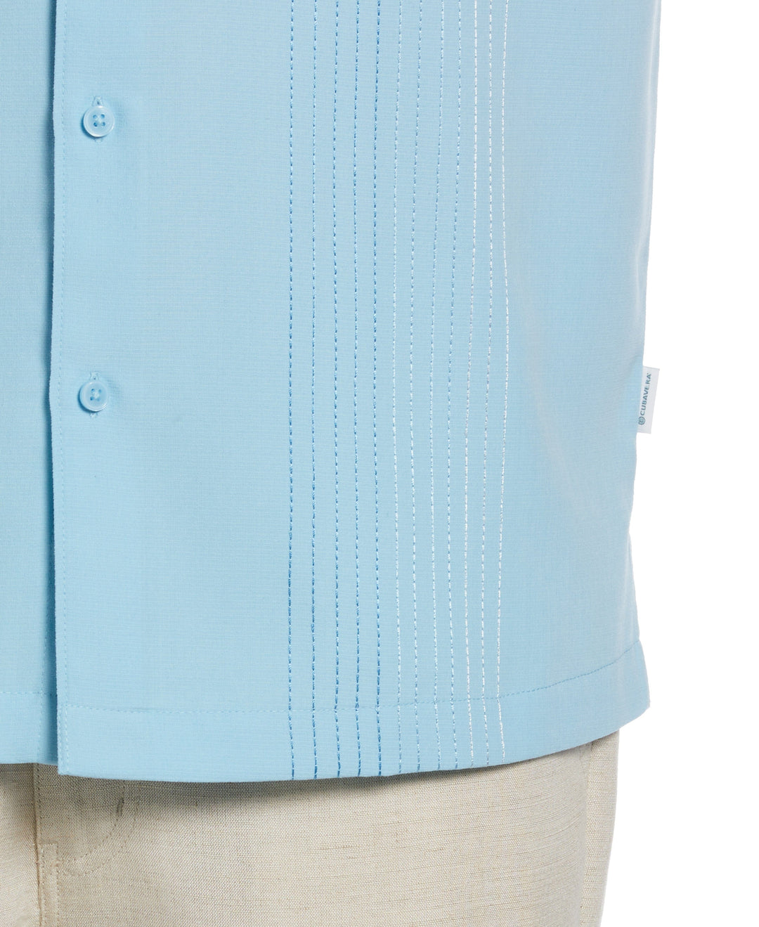 Ombre Embroidered Stripe Shirt-Casual Shirts-Cubavera