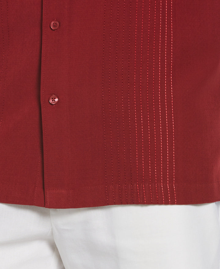 Ombre Embroidered Stripe Shirt-Casual Shirts-Cubavera