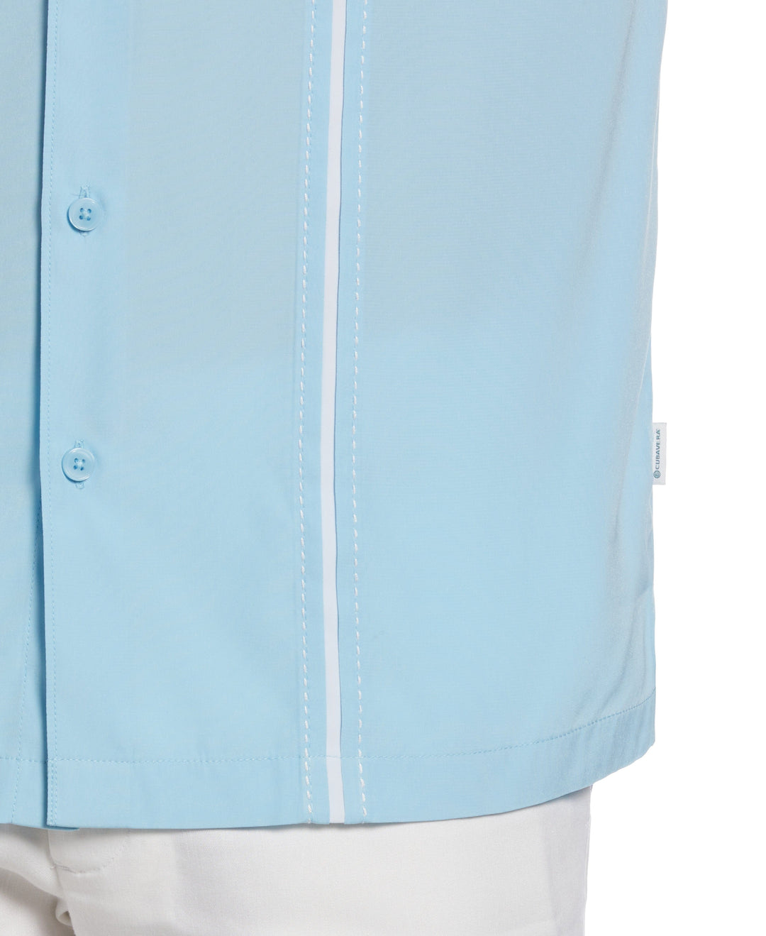 Big & Tall Pick Stitch Panel Shirt (Sky Blue) 