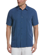 Big & Tall Pintuck Geo Embroidery Shirt-Casual Shirts-Cubavera