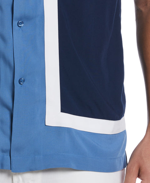 Retro Color Block Shirt (Dress Blues) 