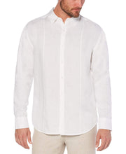 Big & Tall 100% Linen Tuck Shirt Bright White / 3X