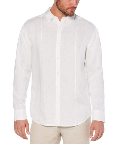 Big & Tall 100% Linen Tuck Shirt Bright White / 3X