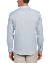 Big & Tall 100% Linen Tuck Shirt (Cashmere Blue) 