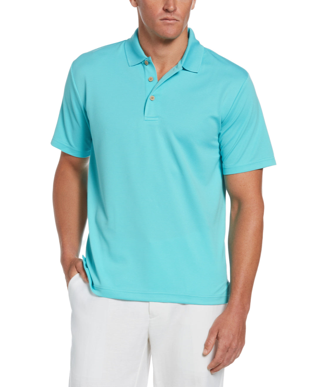 Big & Tall Solid Ottoman Essential Polo (Blue Curacao) 