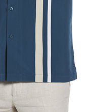 Tri-Color Camp Collar Retro Panel Shirt-Casual Shirts-Cubavera