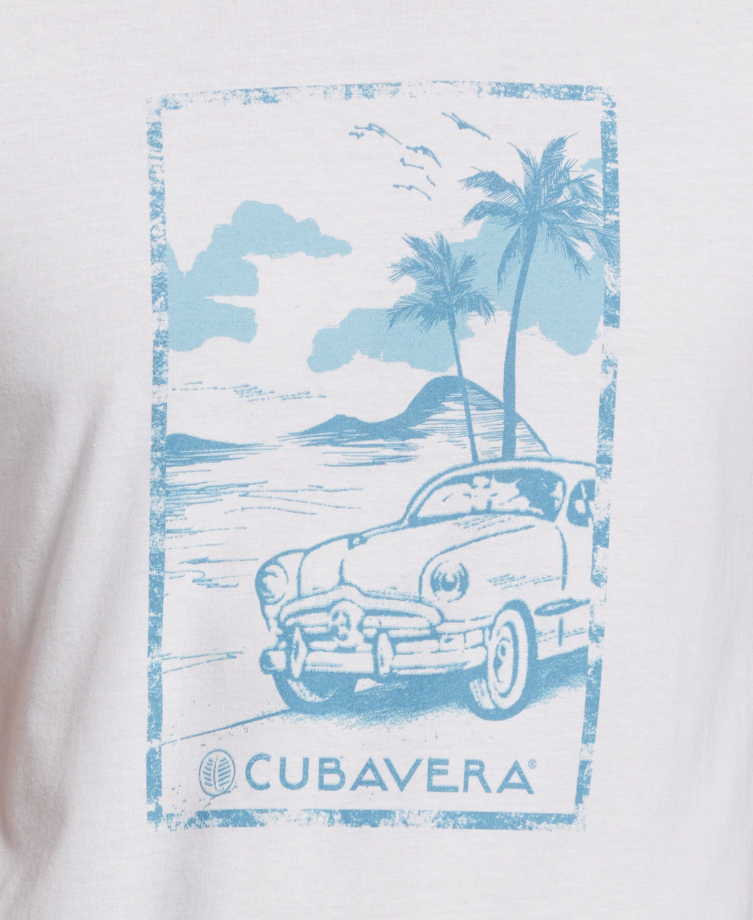Car Palms Print Tee (White) 