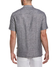 Linen Cross Dye Shirt (Meteorite) 
